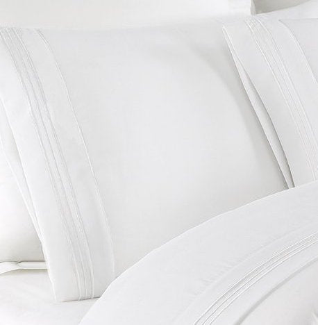 Fashions Beauty In Basic Solid Color Sheet set, Twin , Bright White