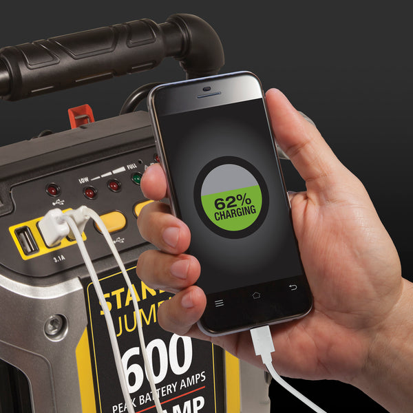 600/300 Amp 12V Jump Starter with LED Light and USB